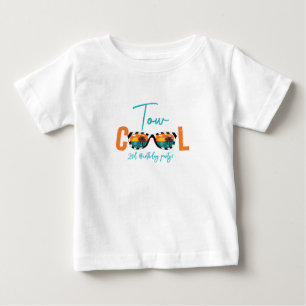Two Cool Boy 2nd Birthday Party Baby T-Shirt