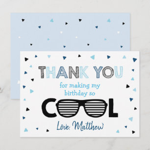 Two Cool Boy Summer Birthday Thank You