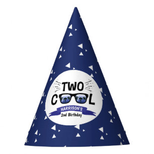 Two Cool Boys 2nd Birthday Party Hat
