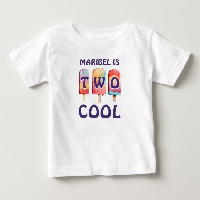 Two Cool Colourful Popsicle  Baby T-Shirt (Front)