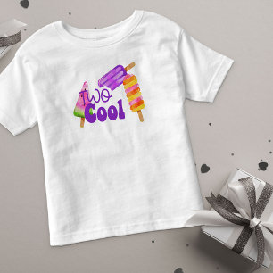 Two Cool Girls 2nd Birthday Popsicle Toddler T-Shirt