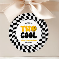 Two Cool Happy Retro Second 2nd Birthday Party