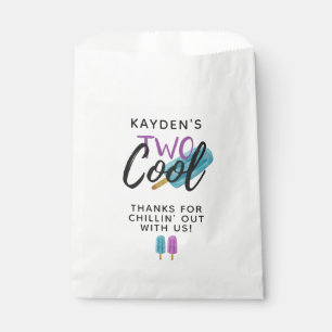 TWO COOL Kid's 2nd Birthday Summer Ice Pop Party Favour Bags