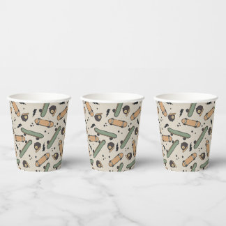 Two Cool Skateboard Birthday Paper Cups