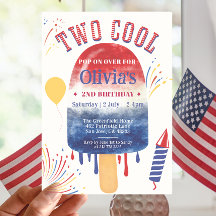 Two Cool Summer Popsicle Fireworks Birthday Party