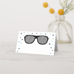 Two Cool Sunglasses Boy Birthday Place Card