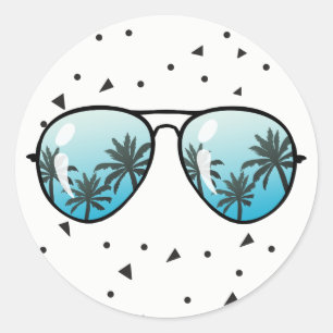 Two Cool Sunglasses Boy Favour Tag Cupcake Label