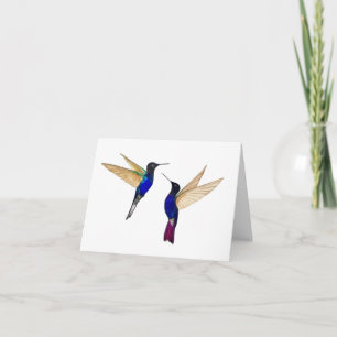 Two Coronet Hummingbirds Greeting Card