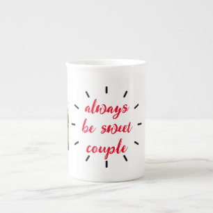 two couple Photo Love at First smile valentine Bone China Mug