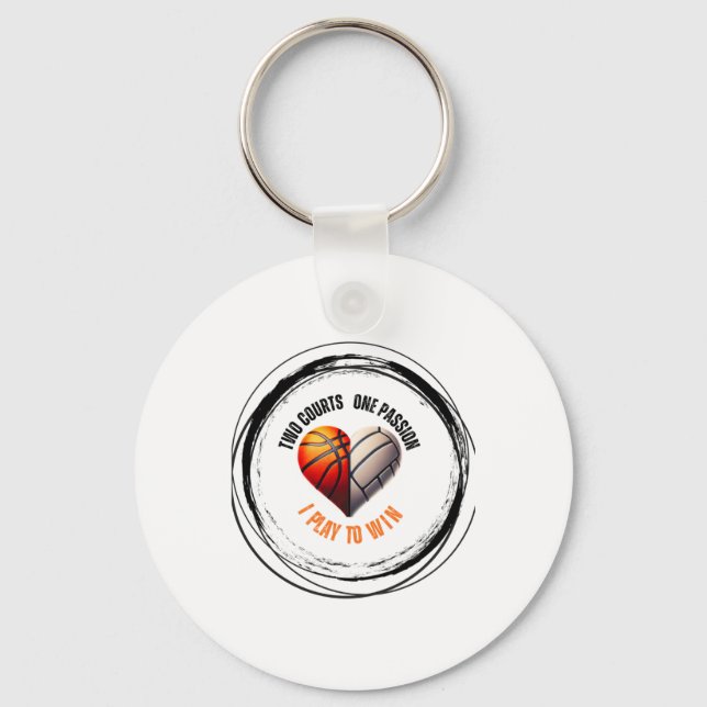 Two Courts  Key Ring (Front)