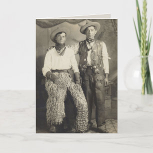 Two Cowboys Birthday Card