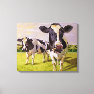 Two Cows Canvas Print