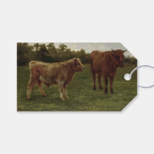 Two Cows Standing in a Farm's Field (Rosa Bonheur) Gift Tags