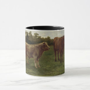 Two Cows Standing in a Farm's Field (Rosa Bonheur) Mug