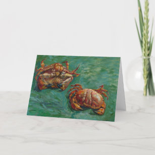 Two Crabs by Vincent van Gogh Card