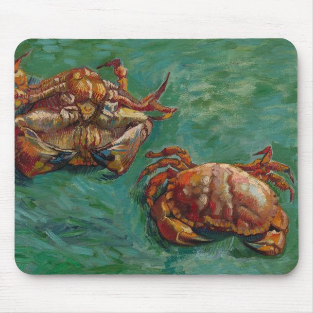 Two Crabs by Vincent van Gogh Mouse Mat (Front)