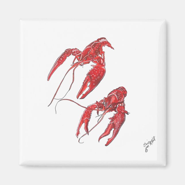 Two Crawfish Magnet (Front)