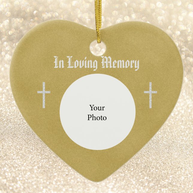Two Crosses Memorial Christmas Ornament (Creator Uploaded)