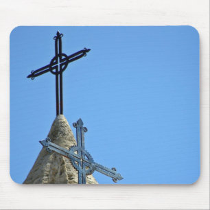 Two crosses mouse mat