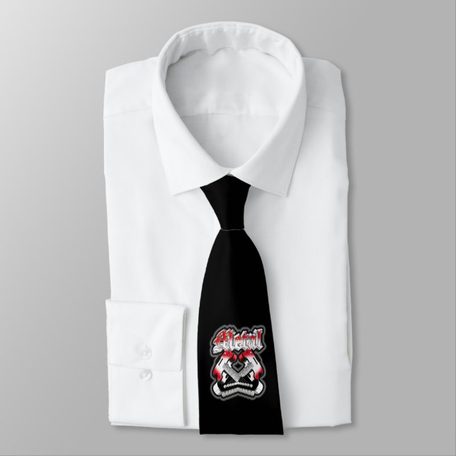 Two crossing guitars tie (Tied)