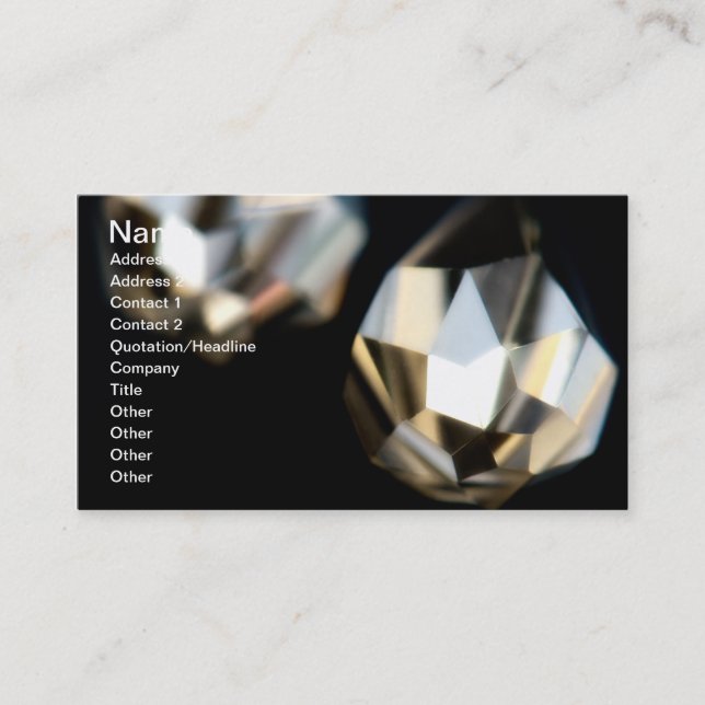 Two crystals business card (Front)