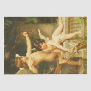 Two Cupids Emile Munier Vintage Retro Decoupage Tissue Paper
