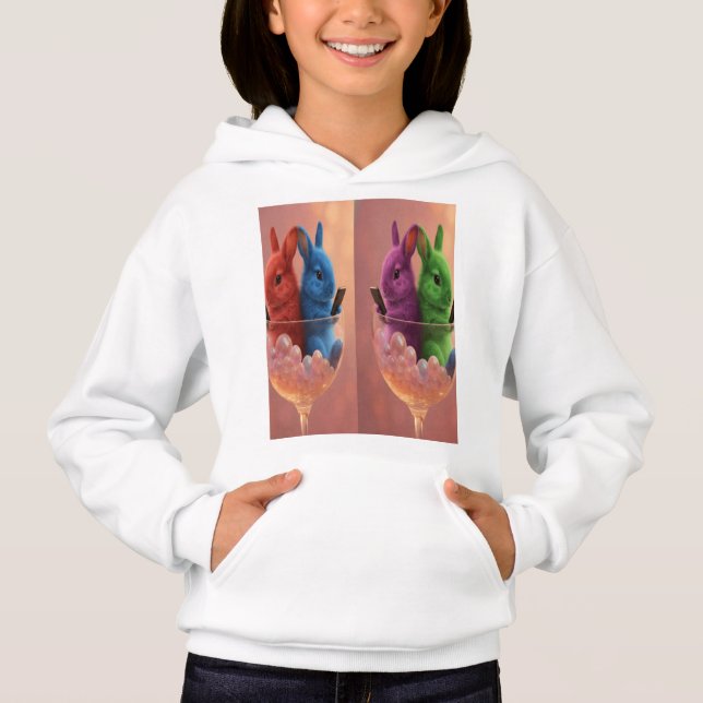 two cups have rabbits (Front)