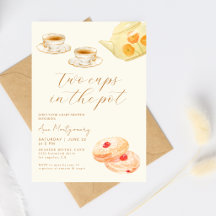 Two Cups in a Pot Twins Tea Party Baby Shower