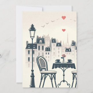 "Two Cups, One Empty Chair - A Toast to the Moment Holiday Card