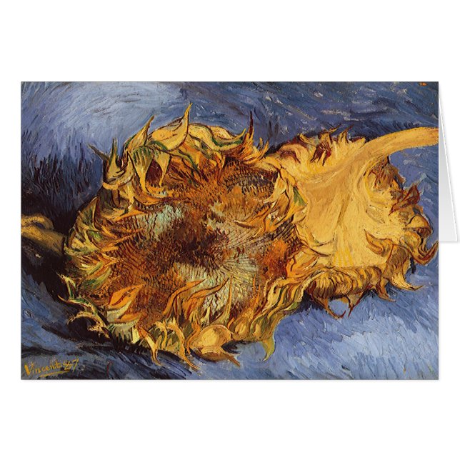 Two Cut Sunflowers by Vincent van Gogh (Front Horizontal)