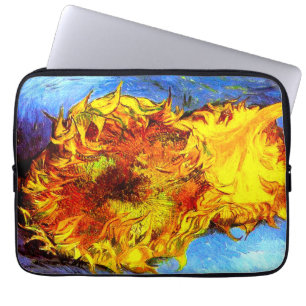 Two Cut Sunflowers Van Gogh Laptop Sleeve
