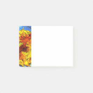 Two Cut Sunflowers Van Gogh Post-it Notes