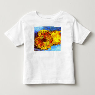 Two Cut Sunflowers Van Gogh Toddler T-Shirt