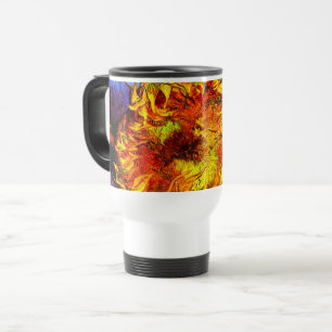 Two Cut Sunflowers Van Gogh Travel Mug