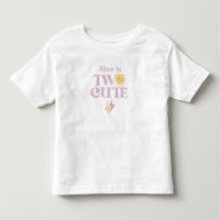 Two Cute – 2nd Birthday T-Shirt for Toddler Girls