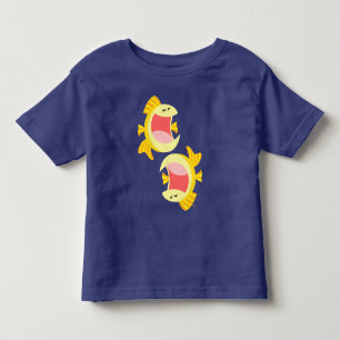 Two Cute Cartoon Fish Baby T-Shirt