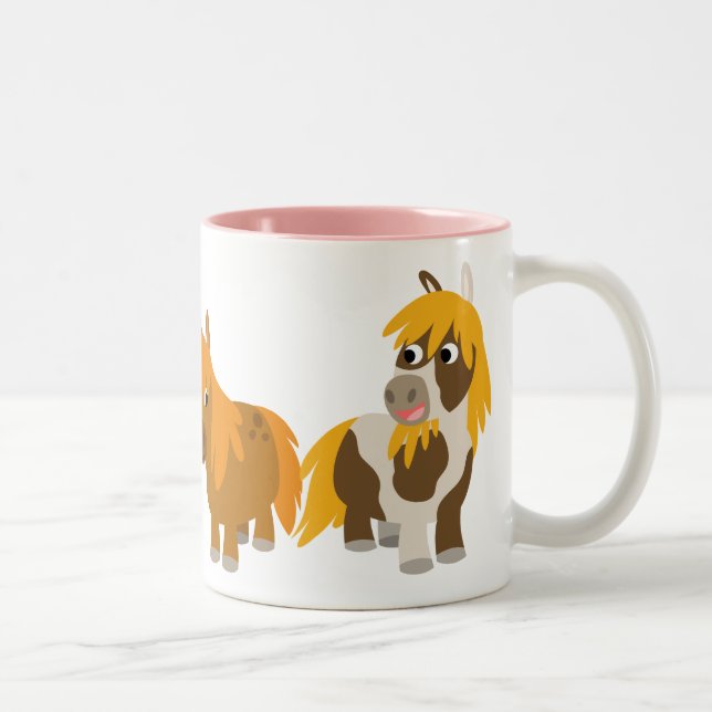 Two Cute Cartoon Ponies Mug (Right)