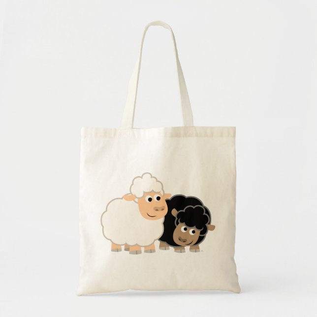 Two Cute Cartoon Sheep Bag (Front)