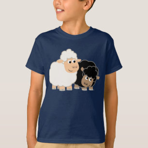 Two Cute Cartoon Sheep Children T-Shirt