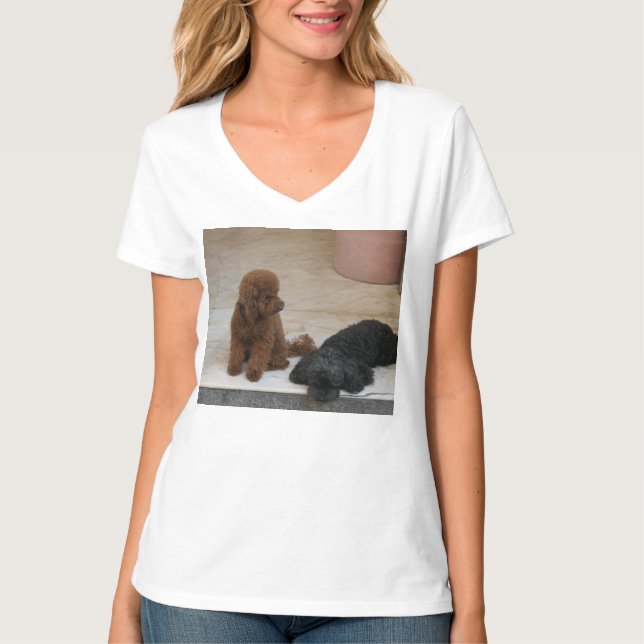 Two Cute Cockerpoos T Shirt (Front)