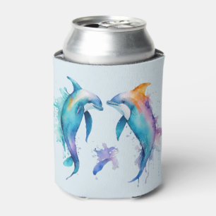 Two cute dolphins can cooler
