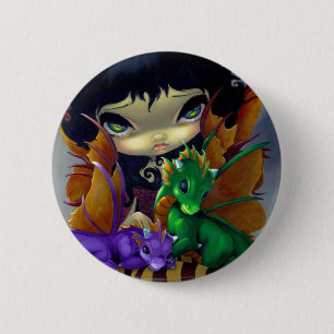 "Two Cute Dragonlings" Button