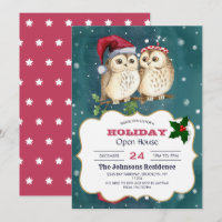Two cute drawn Owls