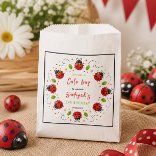 Two Cute Ladybug 2nd Birthday Party for Kids Favour Bags
