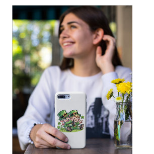 Two Cute Leprechauns Playing