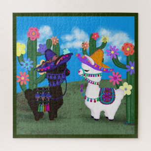 Two Cute Llamas Jigsaw Puzzle