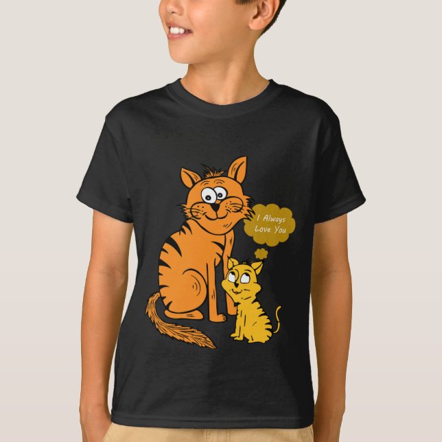 two cute, loving tigers T-Shirt (Front)