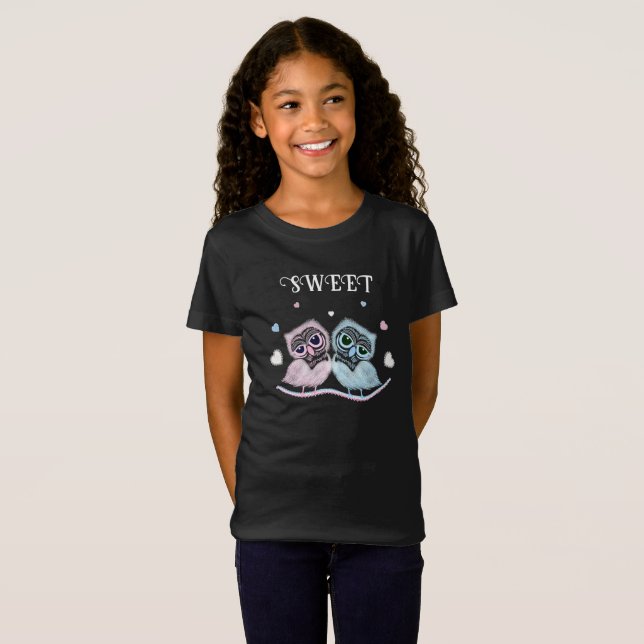 Two cute owls T-Shirt (Front Full)