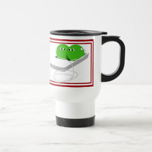 Two Cute Peas in a Pod Travel Mug