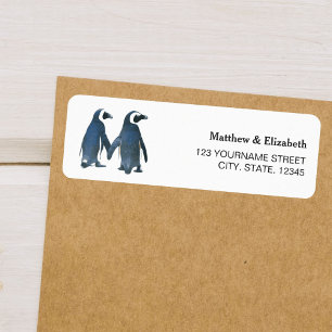 Two Cute Penguins   Romantic Wedding